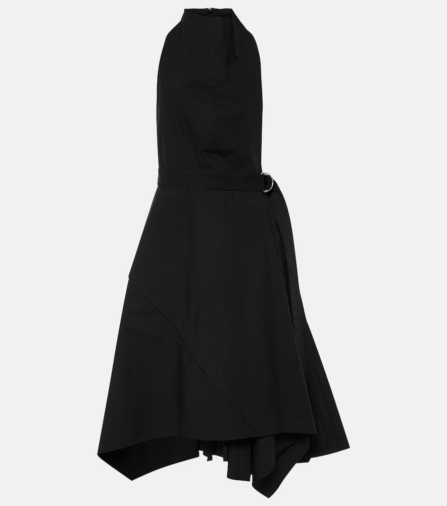 proenza schouler yoko cotton-blend poplin wrap dress