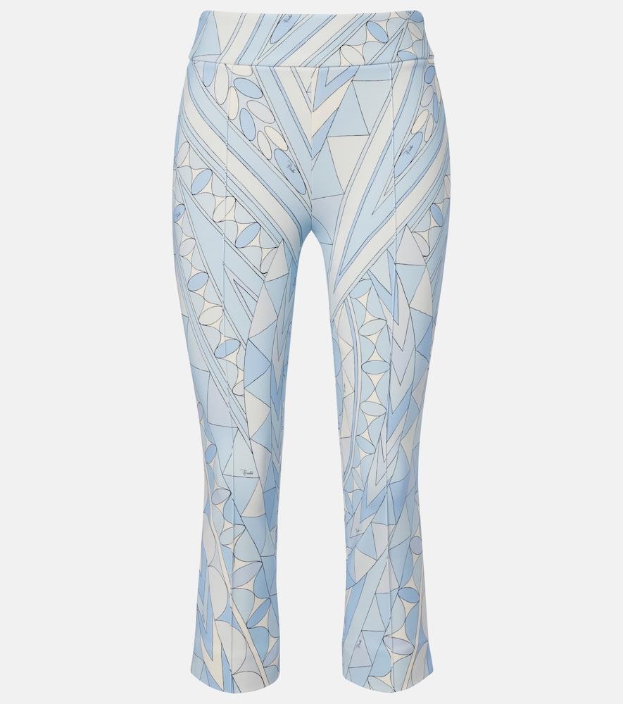 pucci angoli jersey capri pants