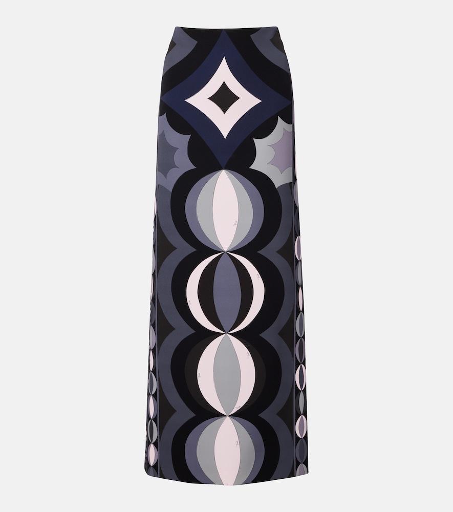pucci collane silk maxi skirt