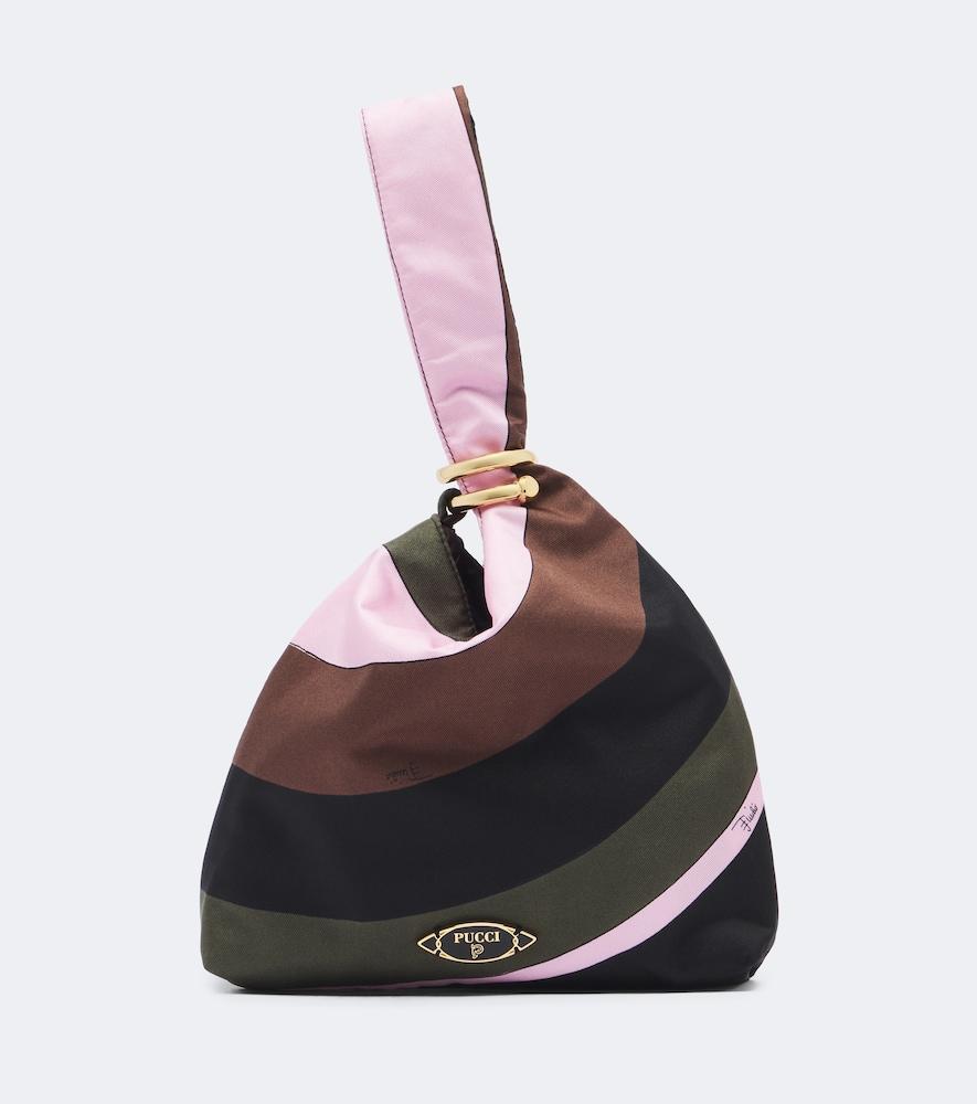 pucci emilio iride twill top-handle bag