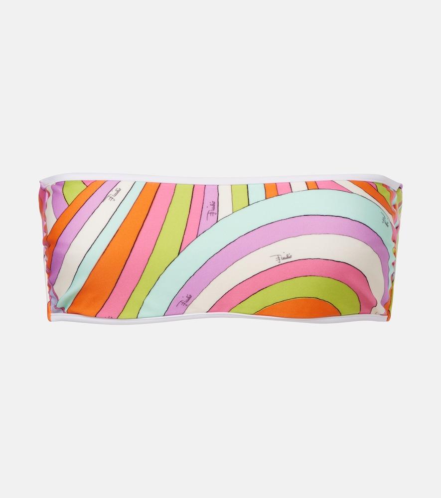 pucci iride bandeau bikini top