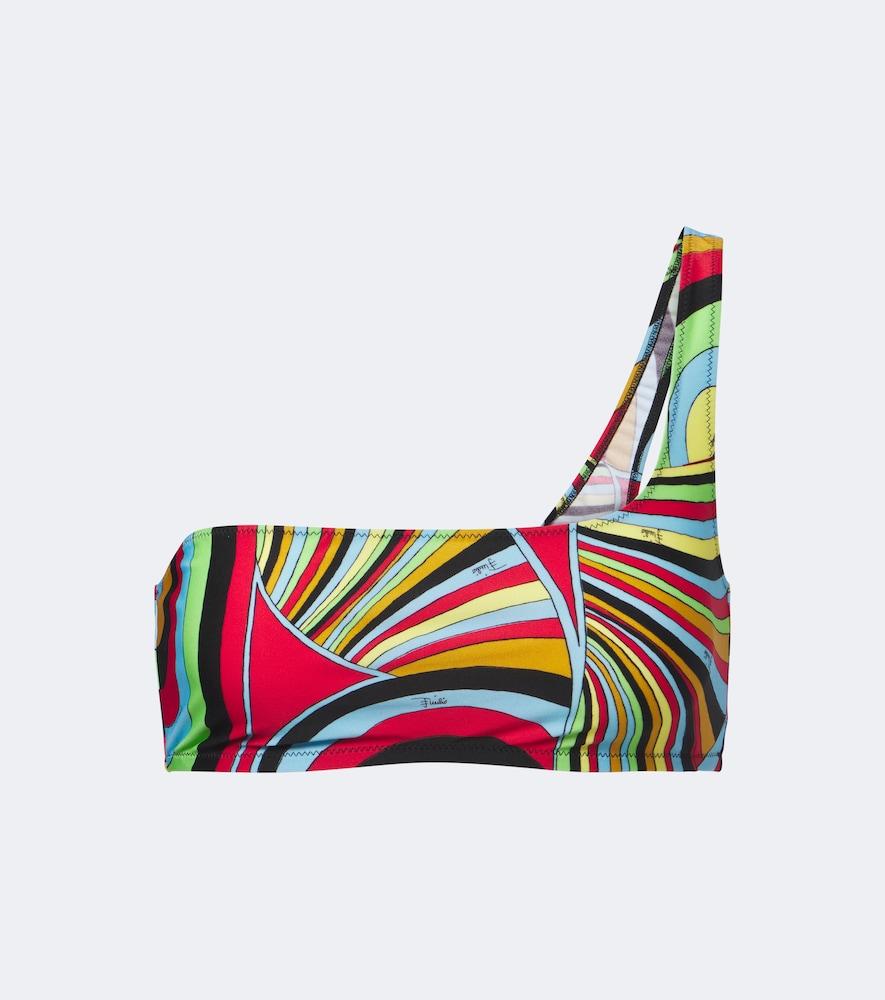 pucci iride one-shoulder bikini top