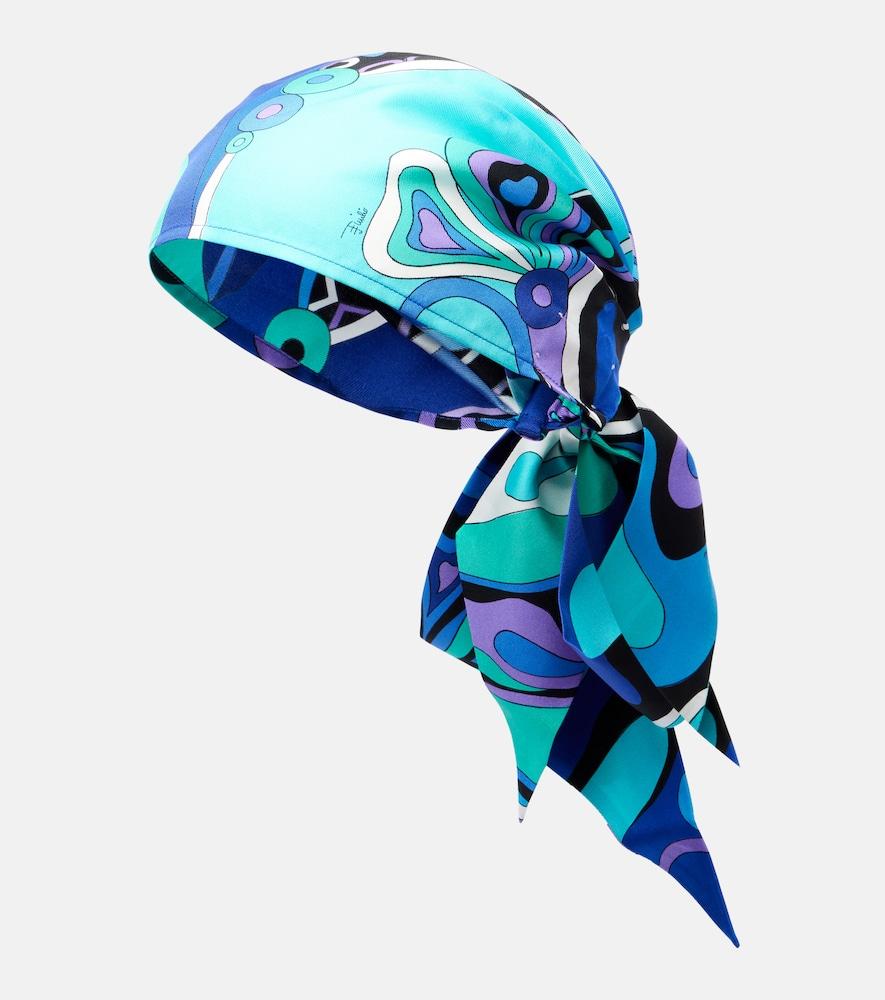 pucci iride silk twill head wrap