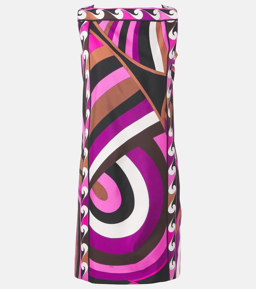 pucci iride silk twill minidress