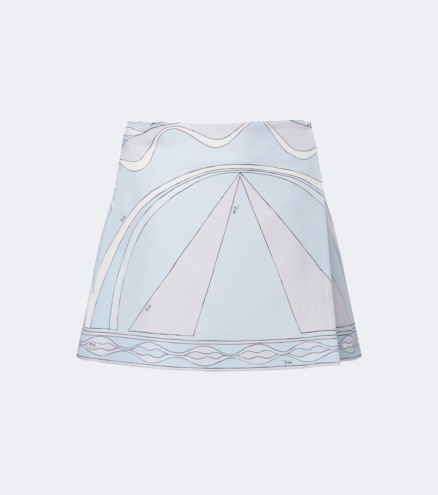 pucci iride silk twill miniskirt