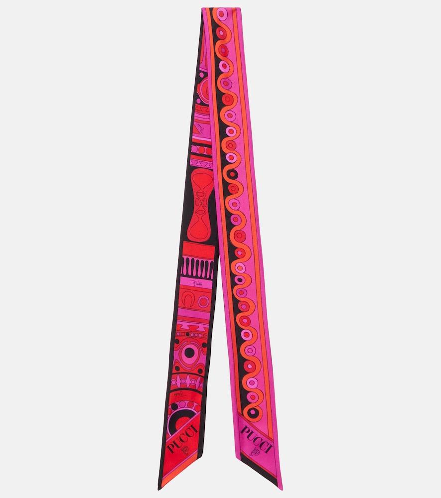 pucci iride silk twill scarf