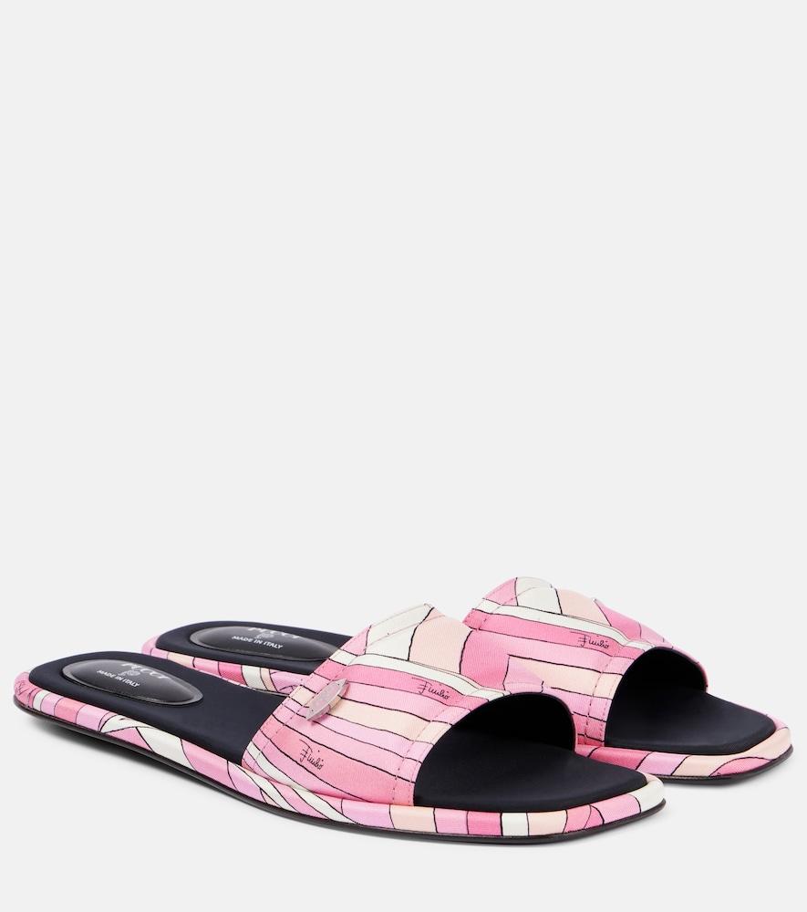 pucci iride twill sandals