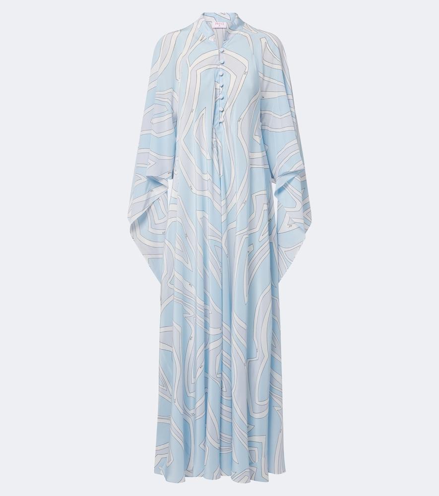 pucci labirinto silk crêpe de chine kaftan
