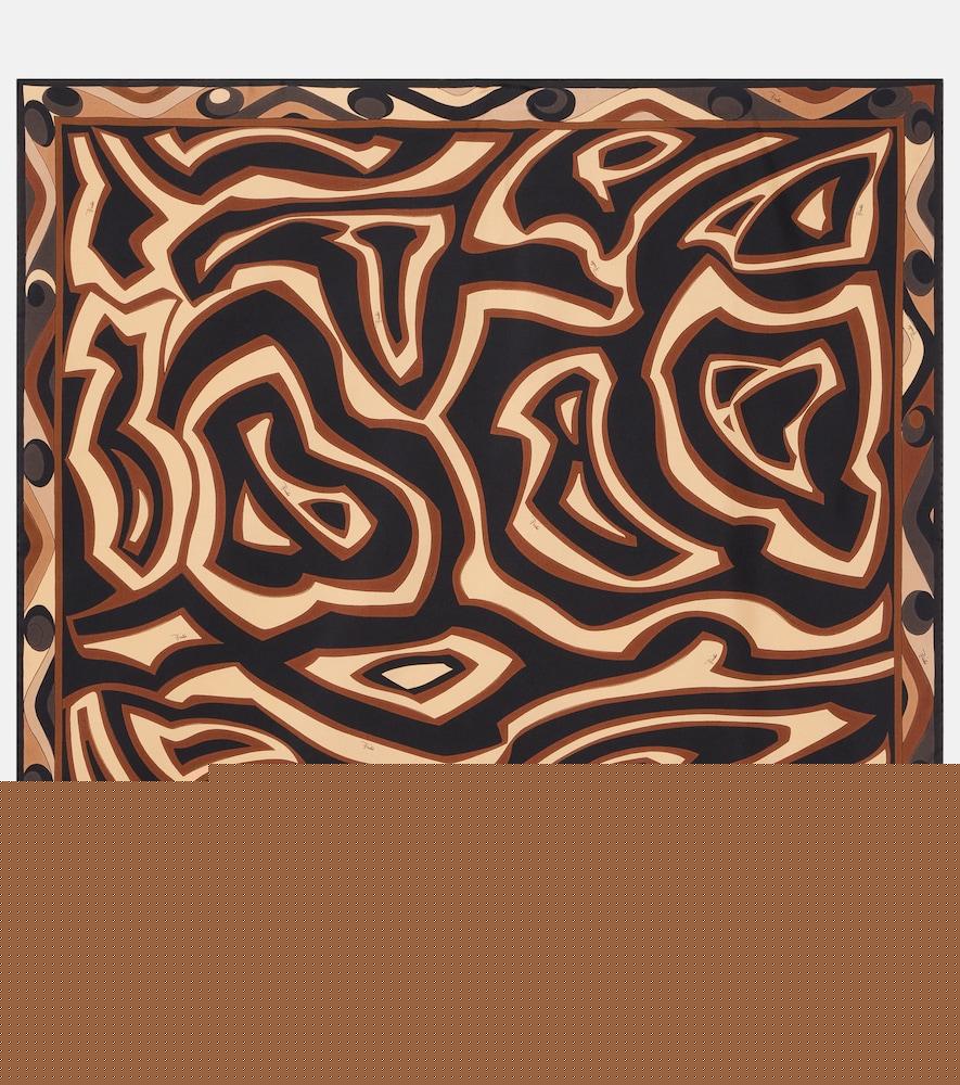 pucci labirinto silk twill scarf