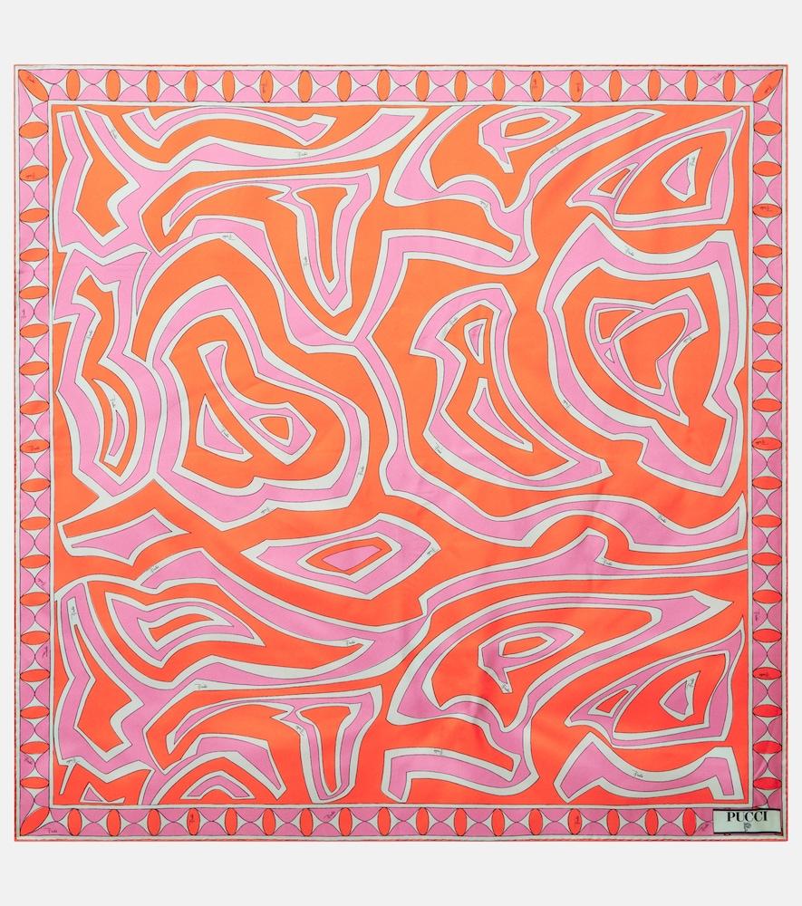 pucci labirinto silk twill scarf