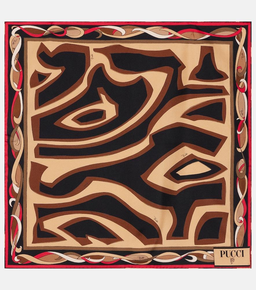pucci labirinto silk twill scarf
