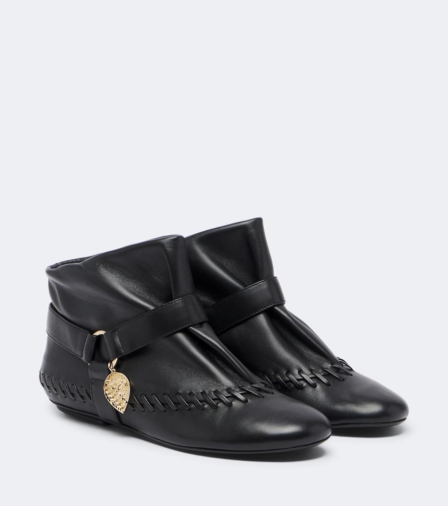 pucci leather ankle boots