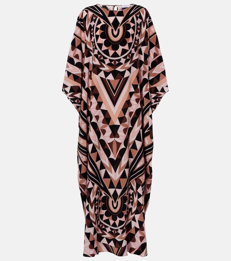 pucci manuba silk crêpe de chine kaftan
