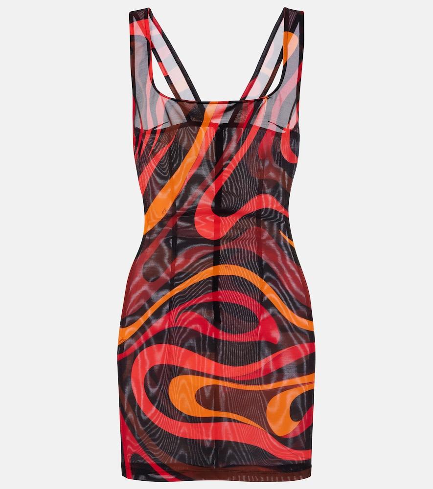 pucci marmo draped minidress