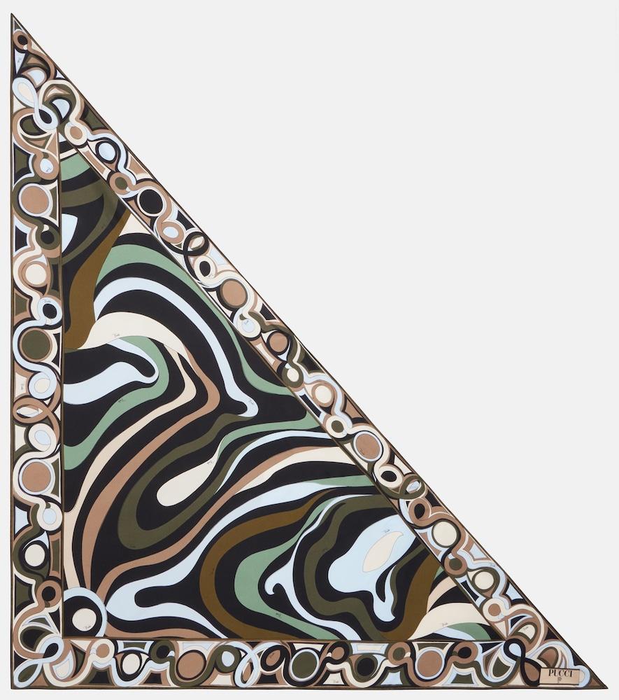 pucci marmo silk twill scarf