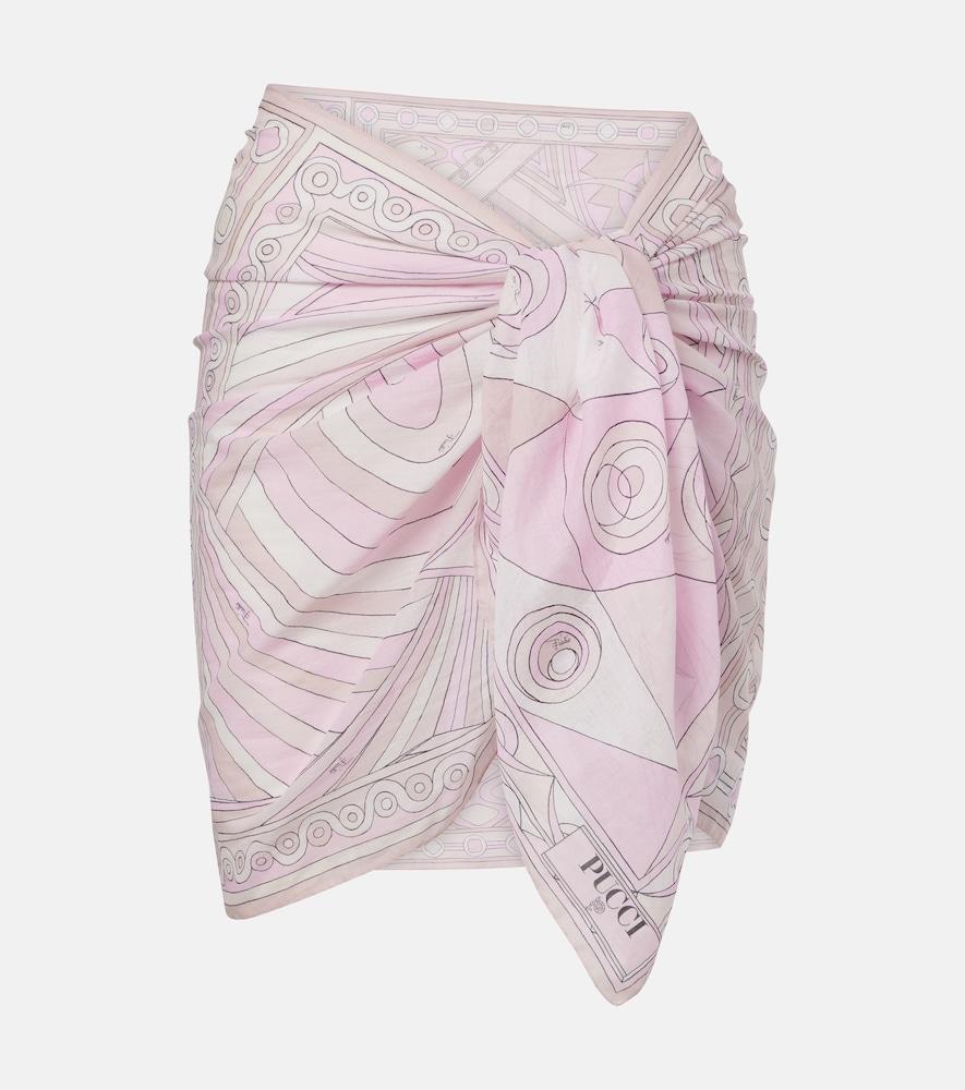 pucci occhi cotton beach cover-up