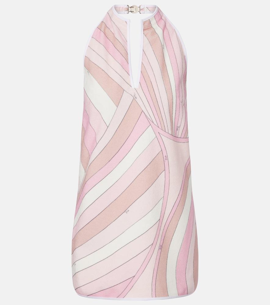 pucci occhi cotton-blend minidress