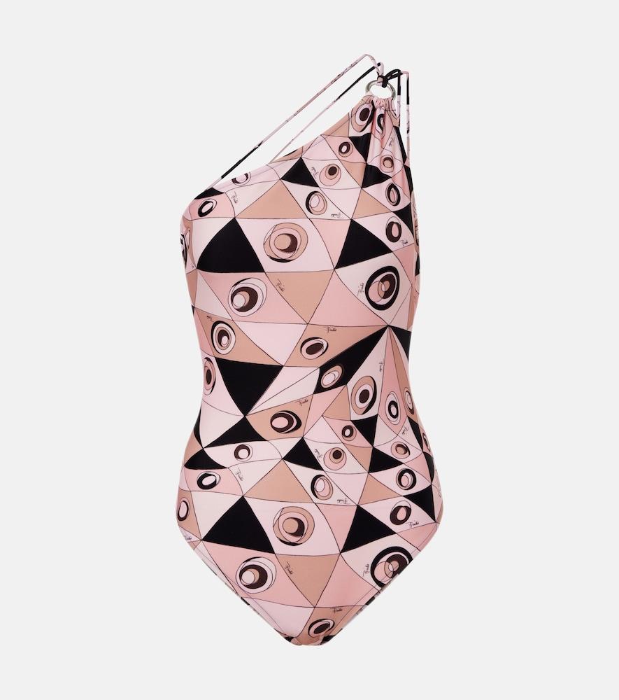 pucci occhi one-shoulder swimsuit