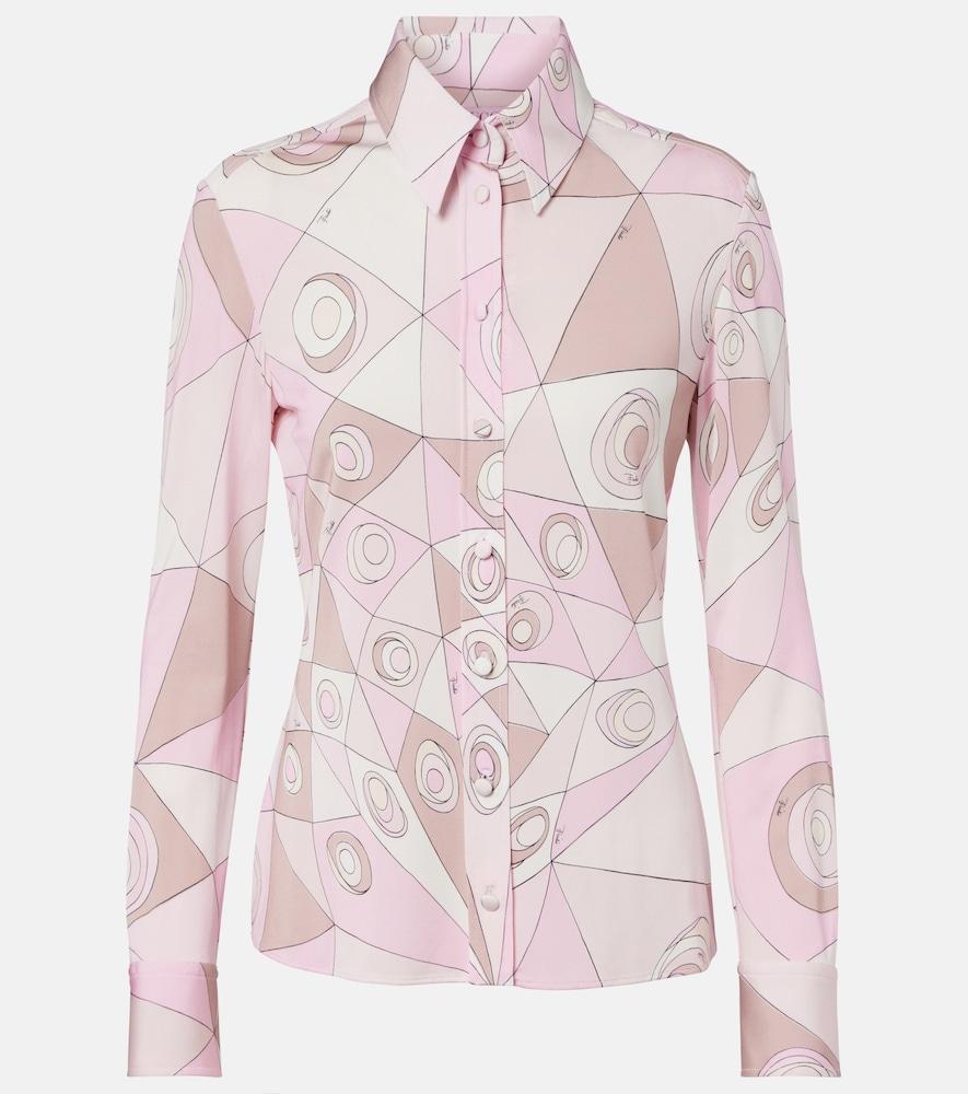 pucci occhi satin jersey shirt
