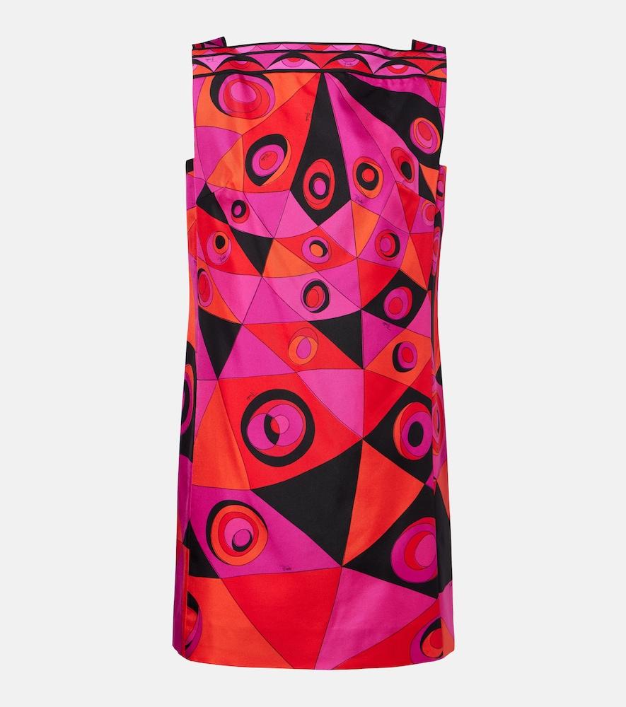 pucci occhi silk twill minidress