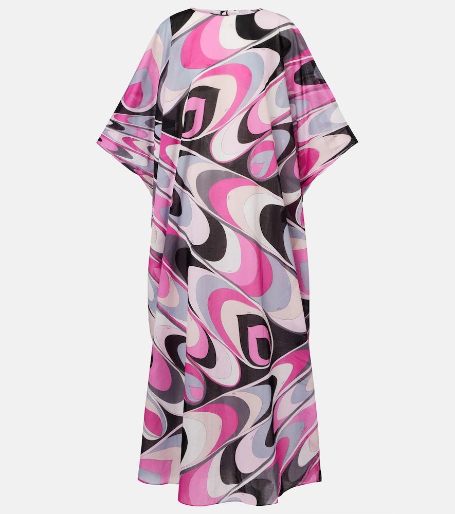 pucci onde cotton muslin kaftan