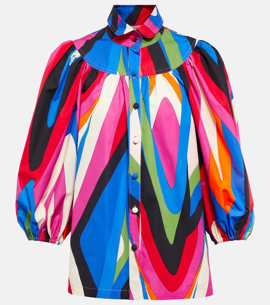 pucci printed cotton blouse