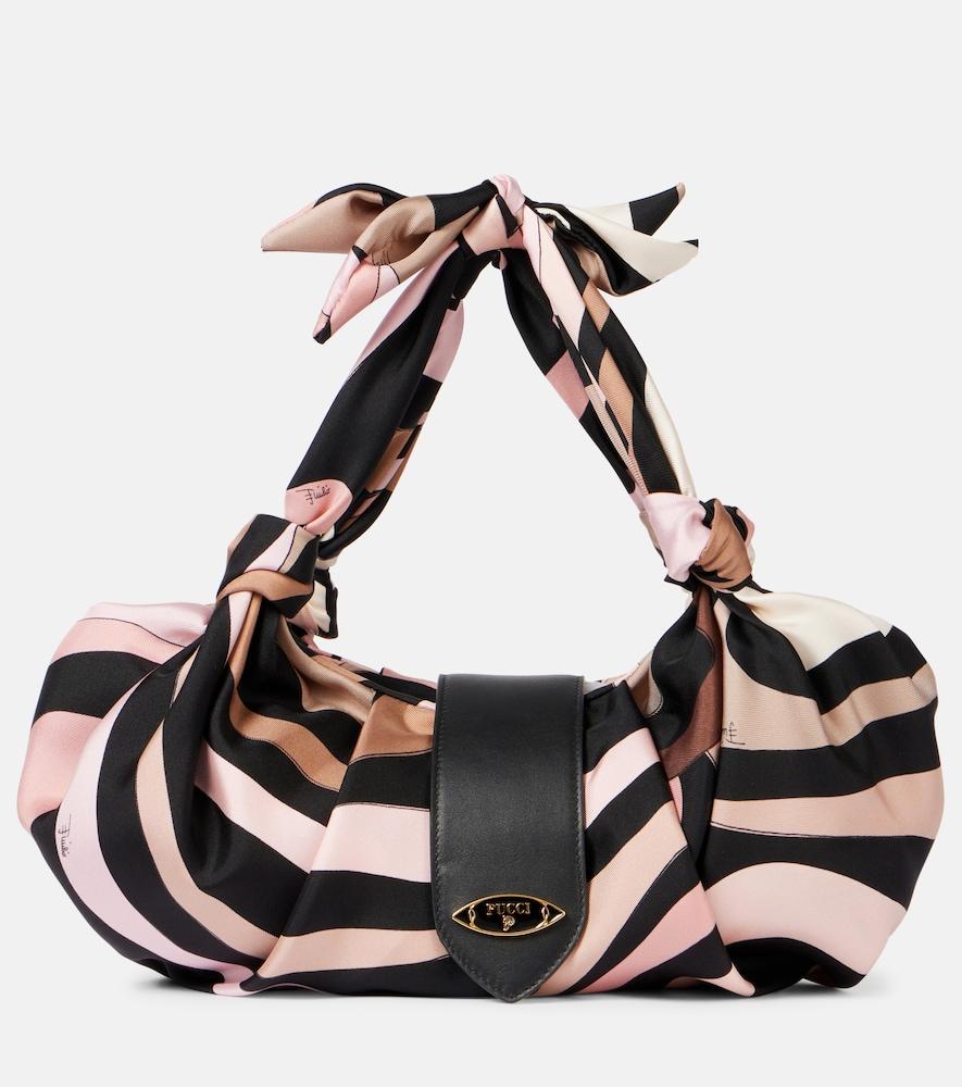 pucci small twill shoulder bag