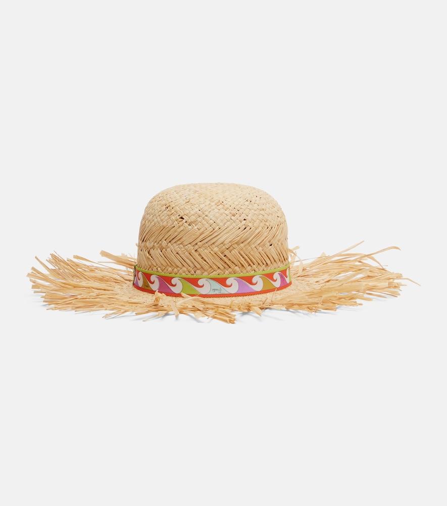 pucci straw sun hat