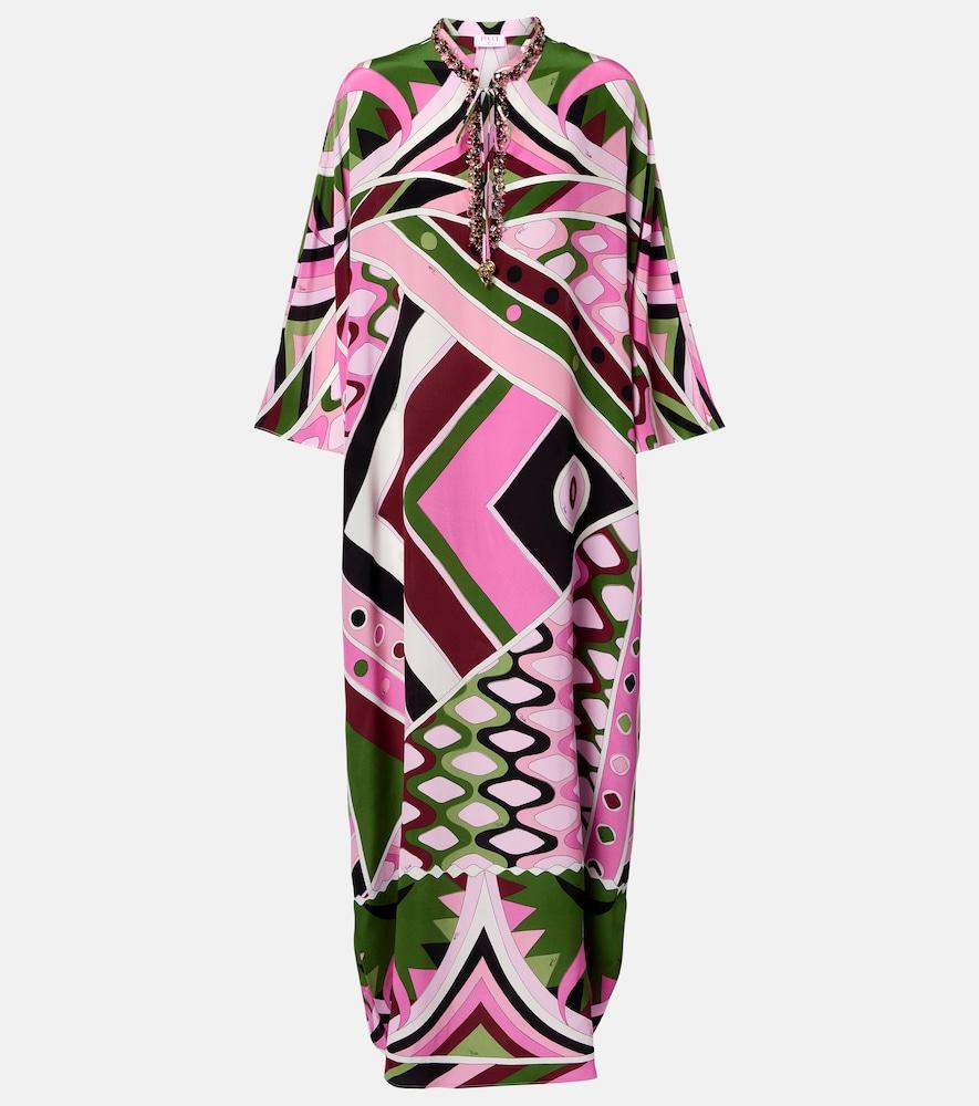 pucci vivara silk satin kaftan