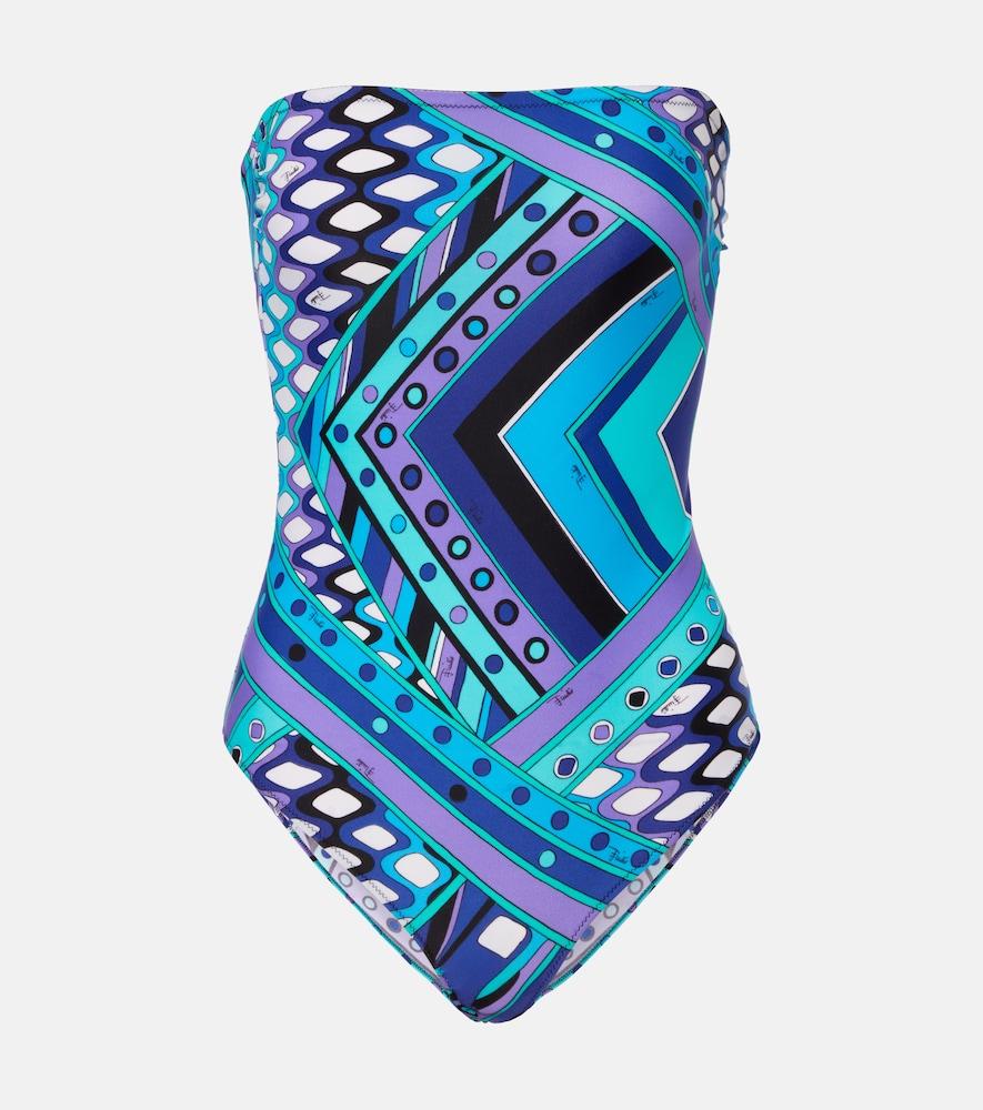 pucci vivara strapless swimsuit