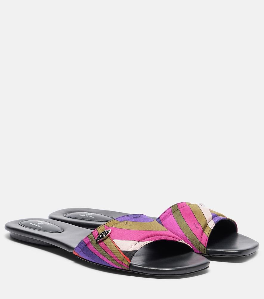 pucci yummy iride silk slides