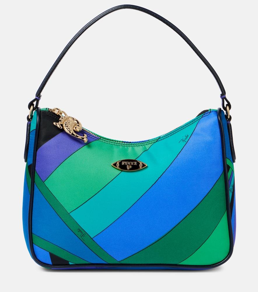 pucci yummy leather-trimmed shoulder bag