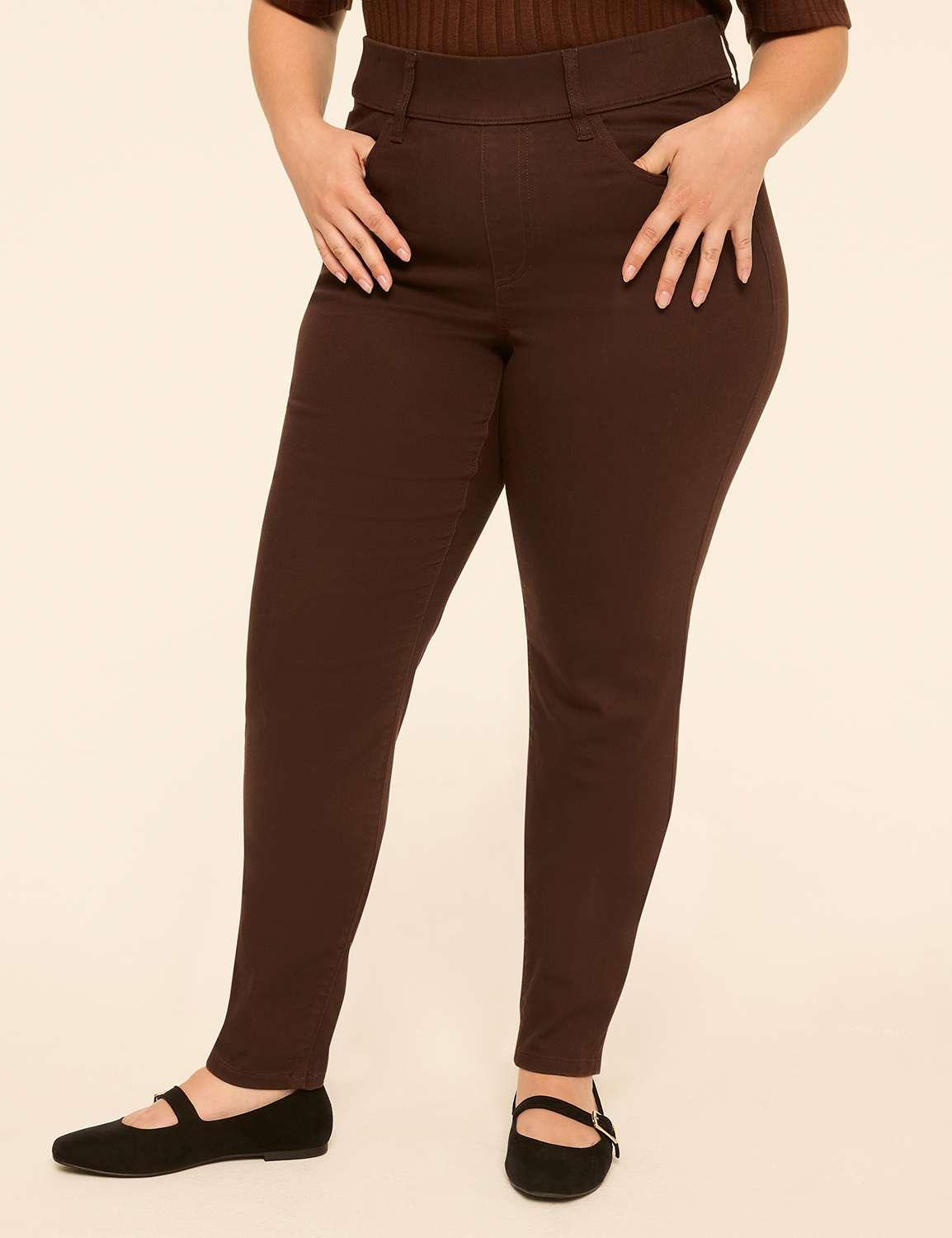 pull-on high-rise jegging