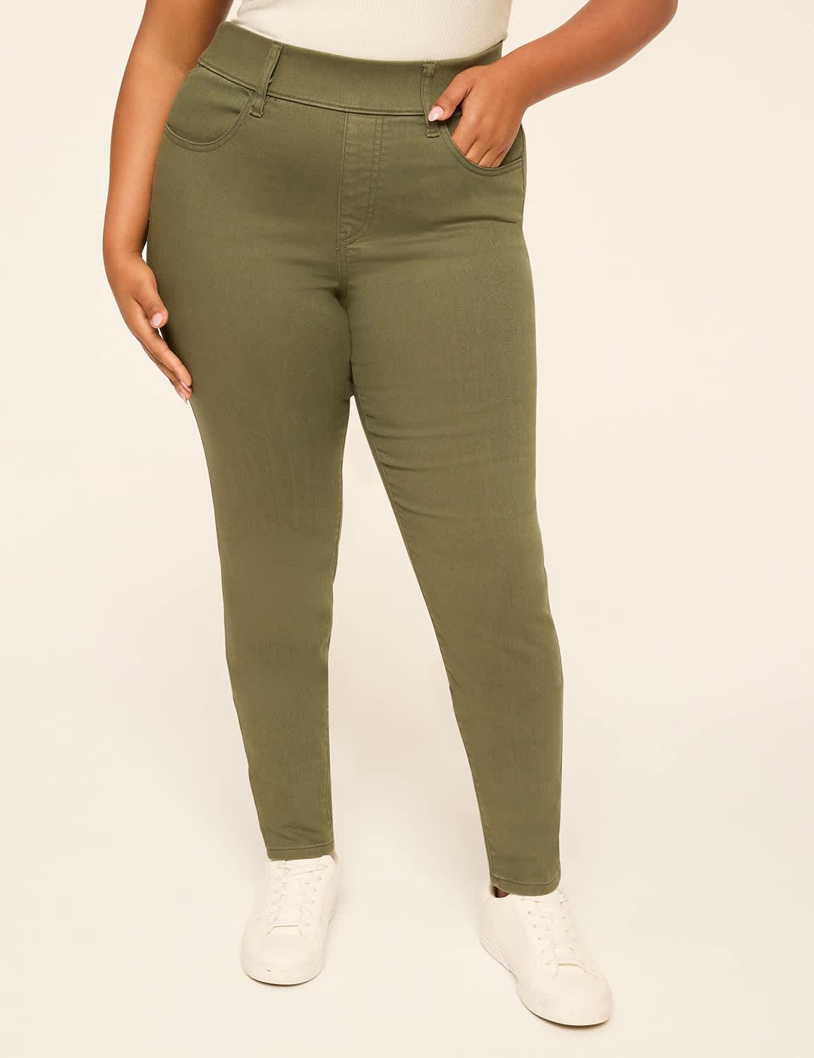 pull-on high-rise jegging