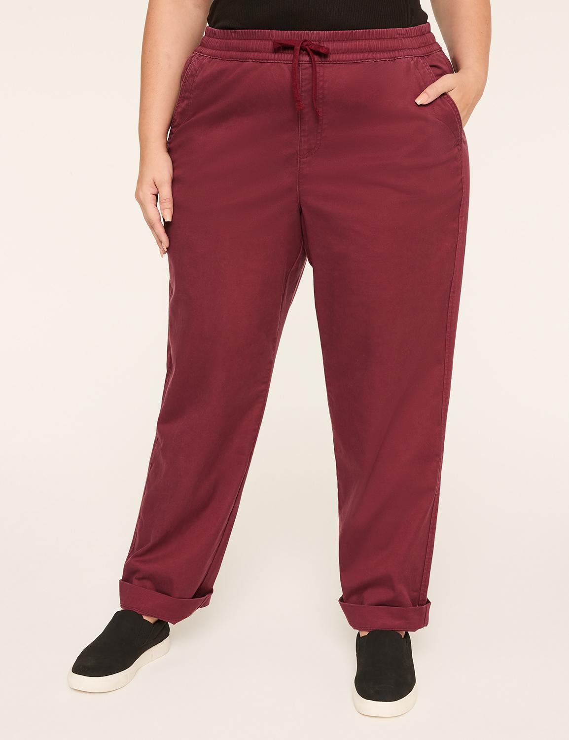 pull-on super-soft ankle chino pant