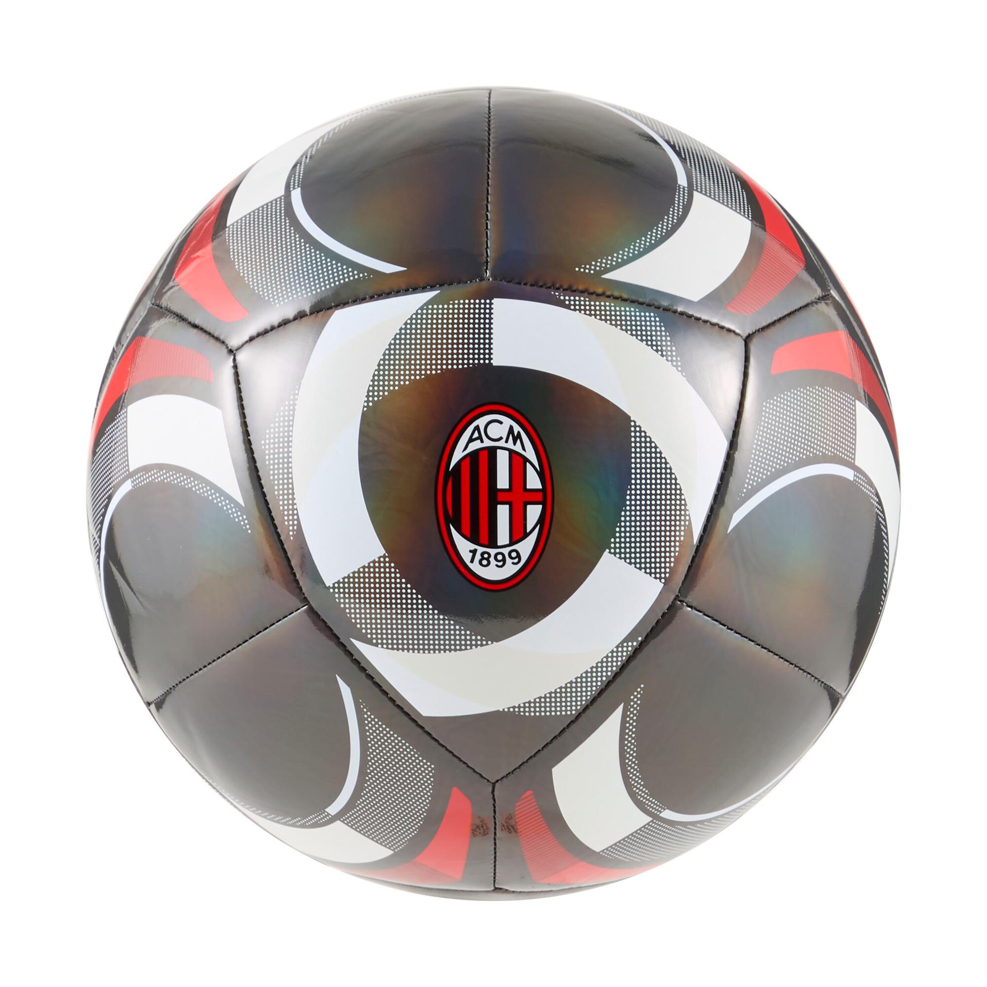 puma ac milan ftblculture soccer ball in black, size 5