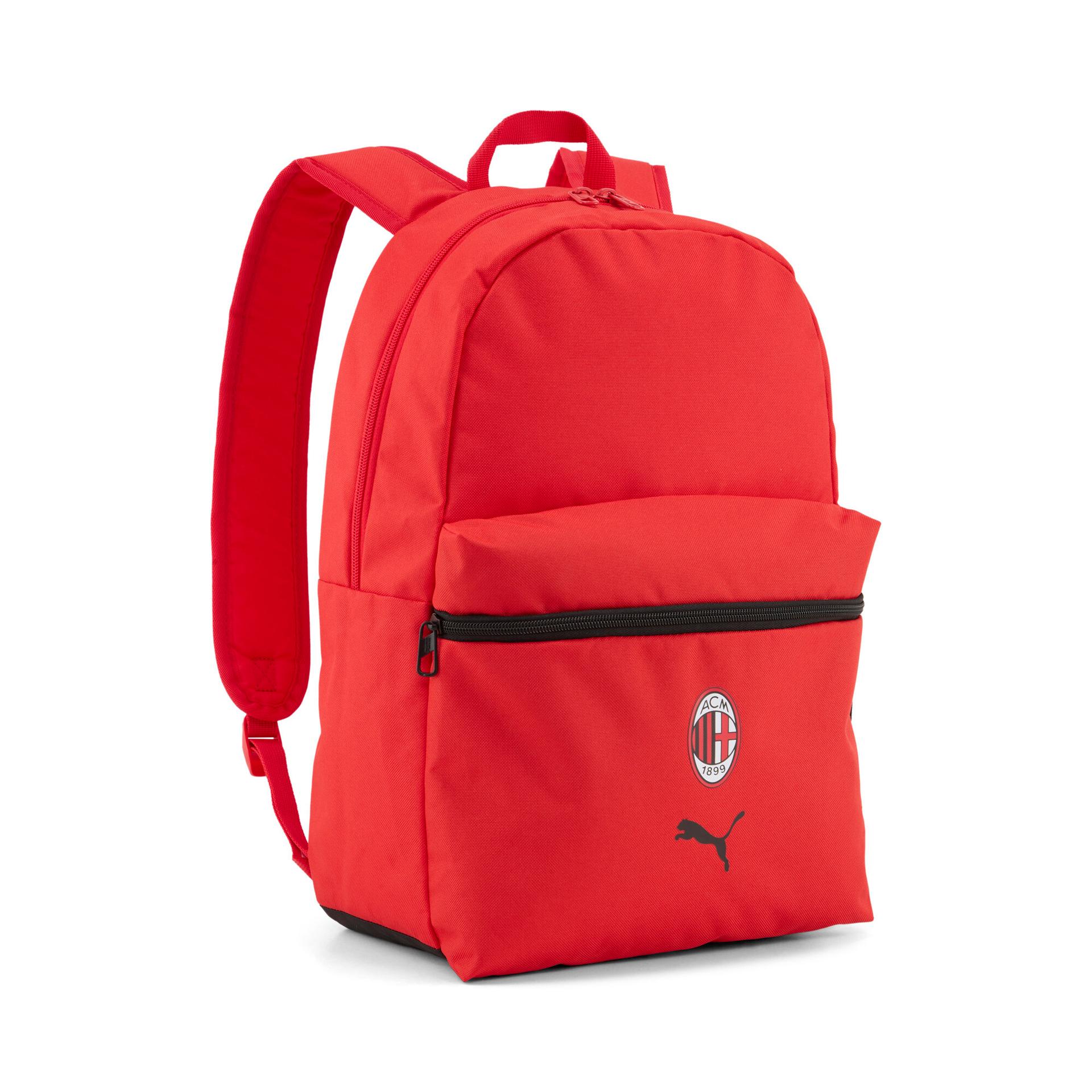 puma ac milan soccer essentials soccer backpack in red