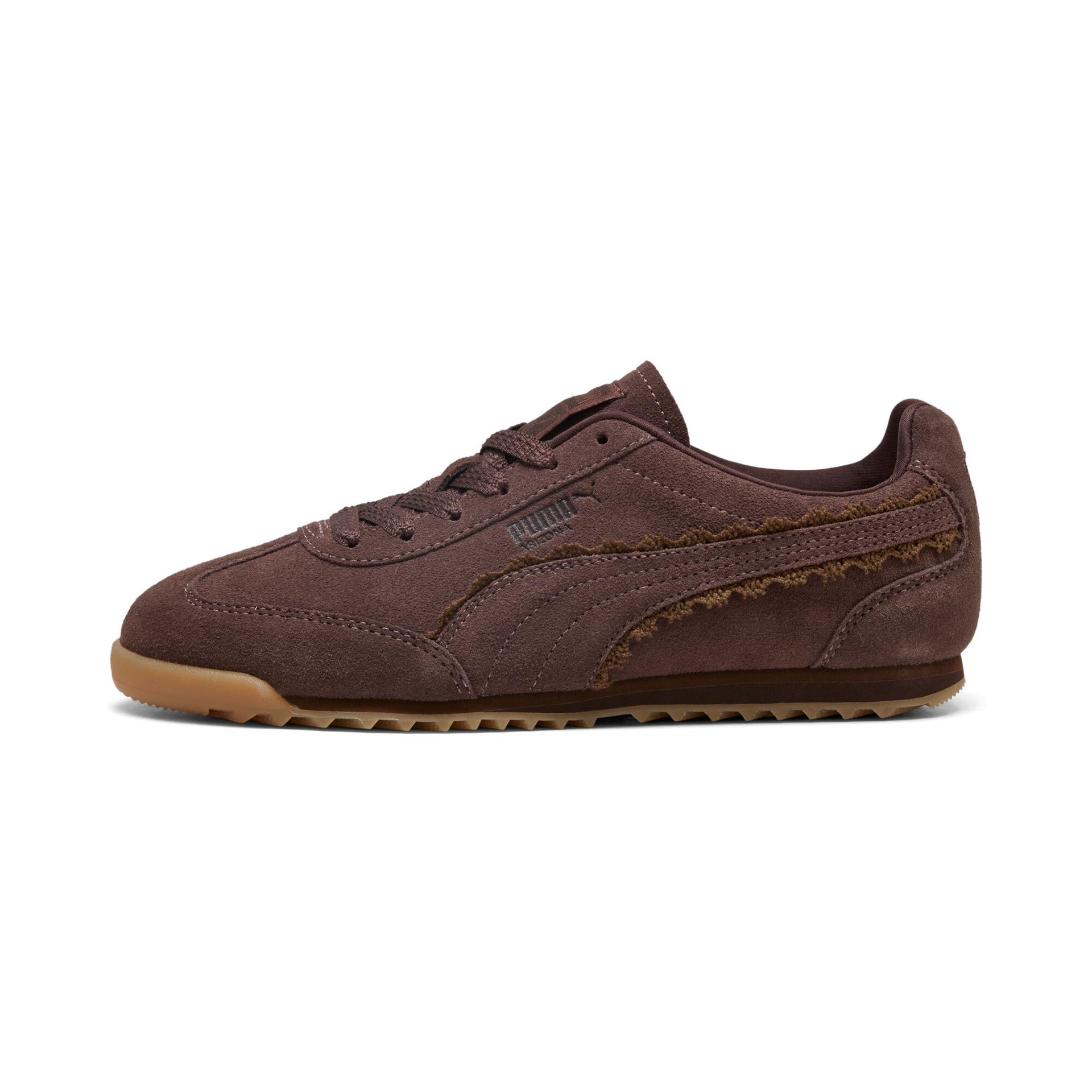 puma arizona lace women's sneakers in brown, size 11