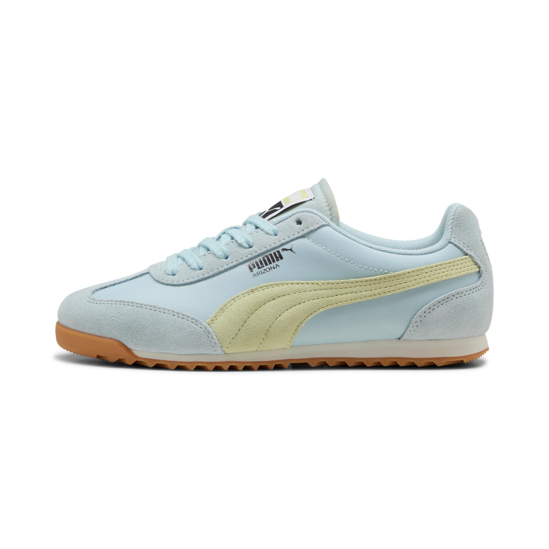 puma arizona nylon women's sneakers in blue, size 9