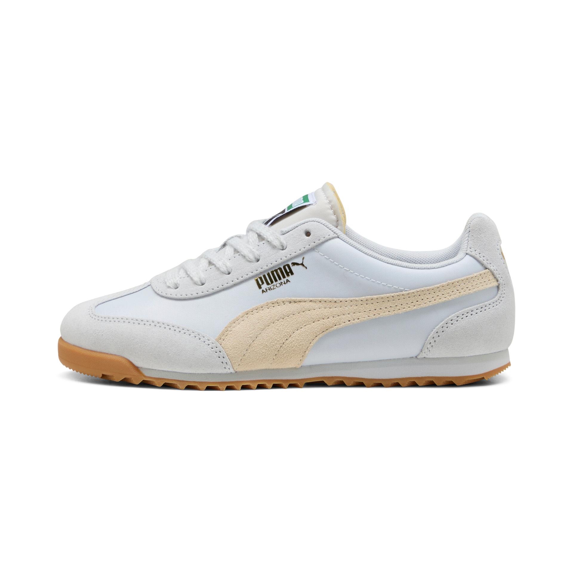 puma arizona nylon women's sneakers in grey, size 6