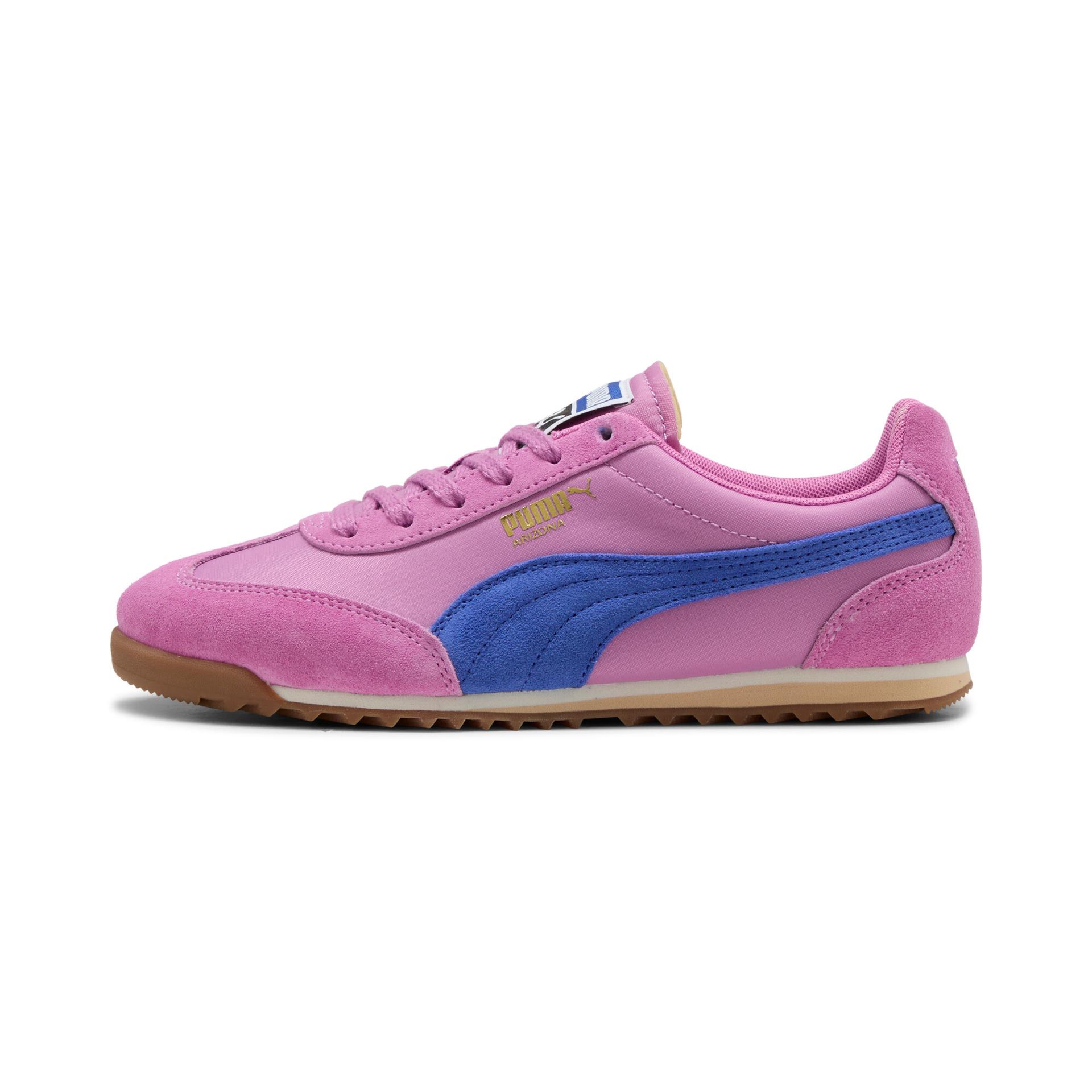 puma arizona nylon women's sneakers in pink, size 10