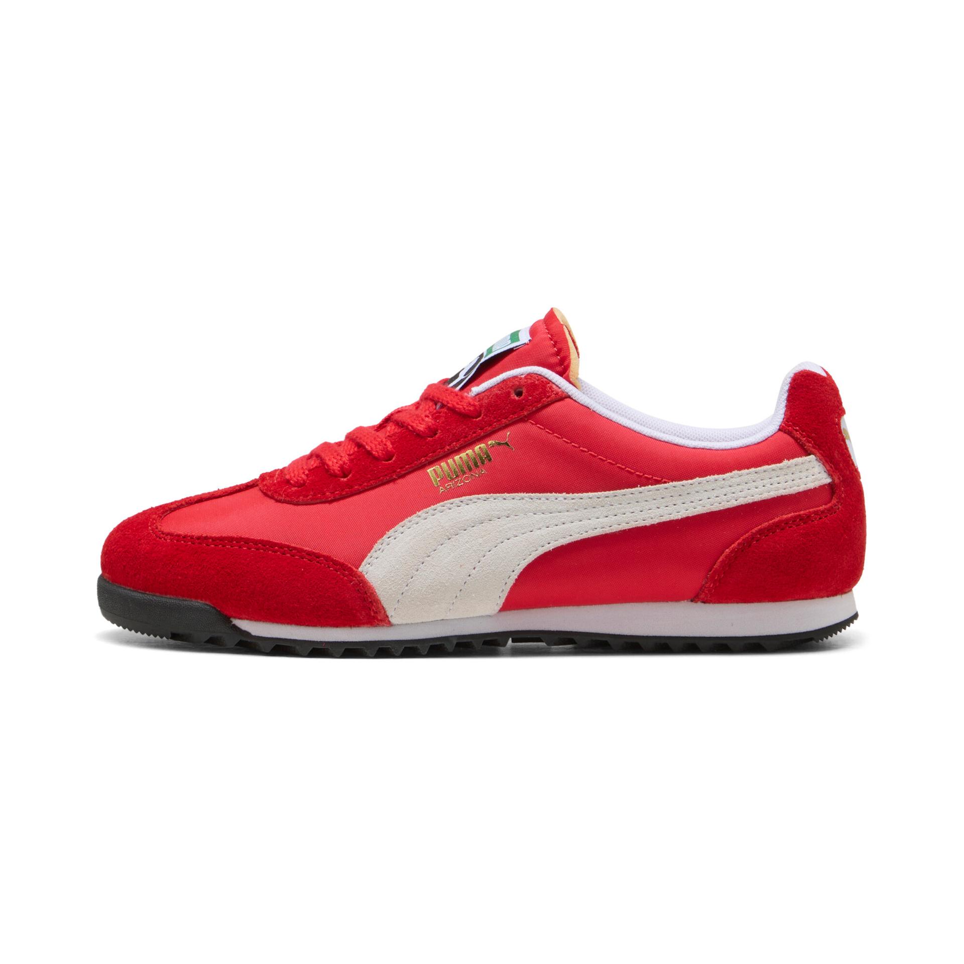 puma arizona nylon women's sneakers in red, size 6.5