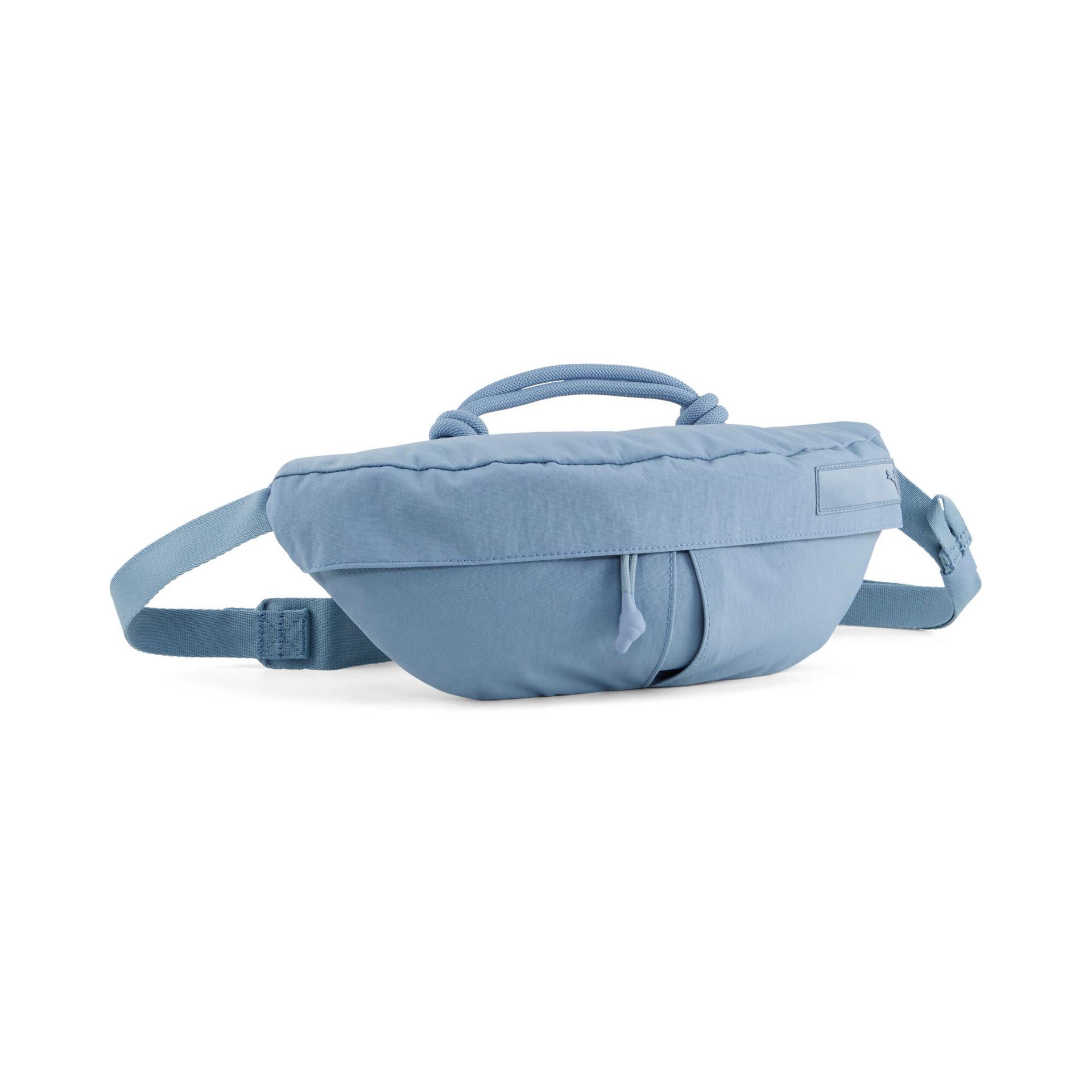 puma beyond labels waist bag in blue