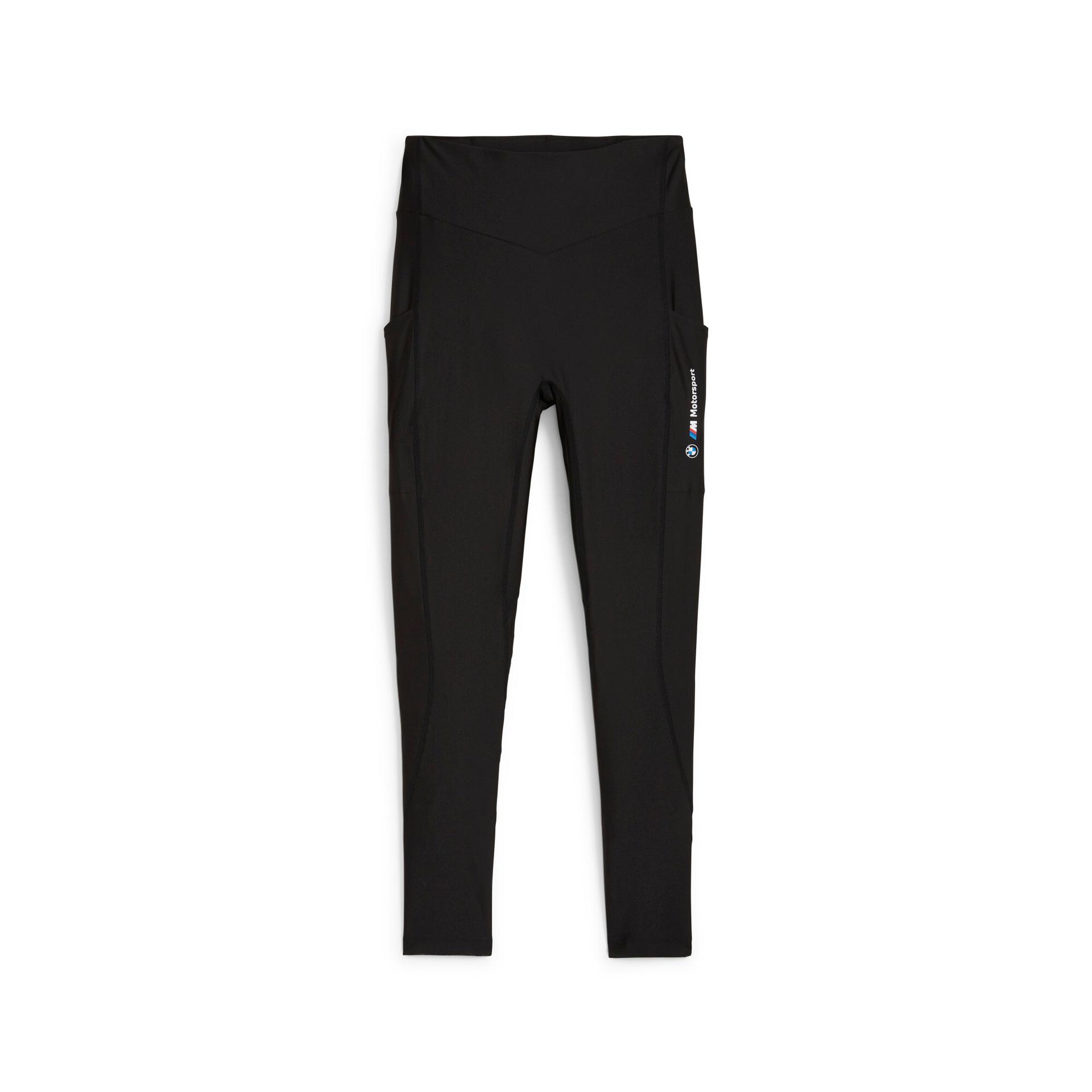 puma bmw m motorsport women's leggings in black, size xs
