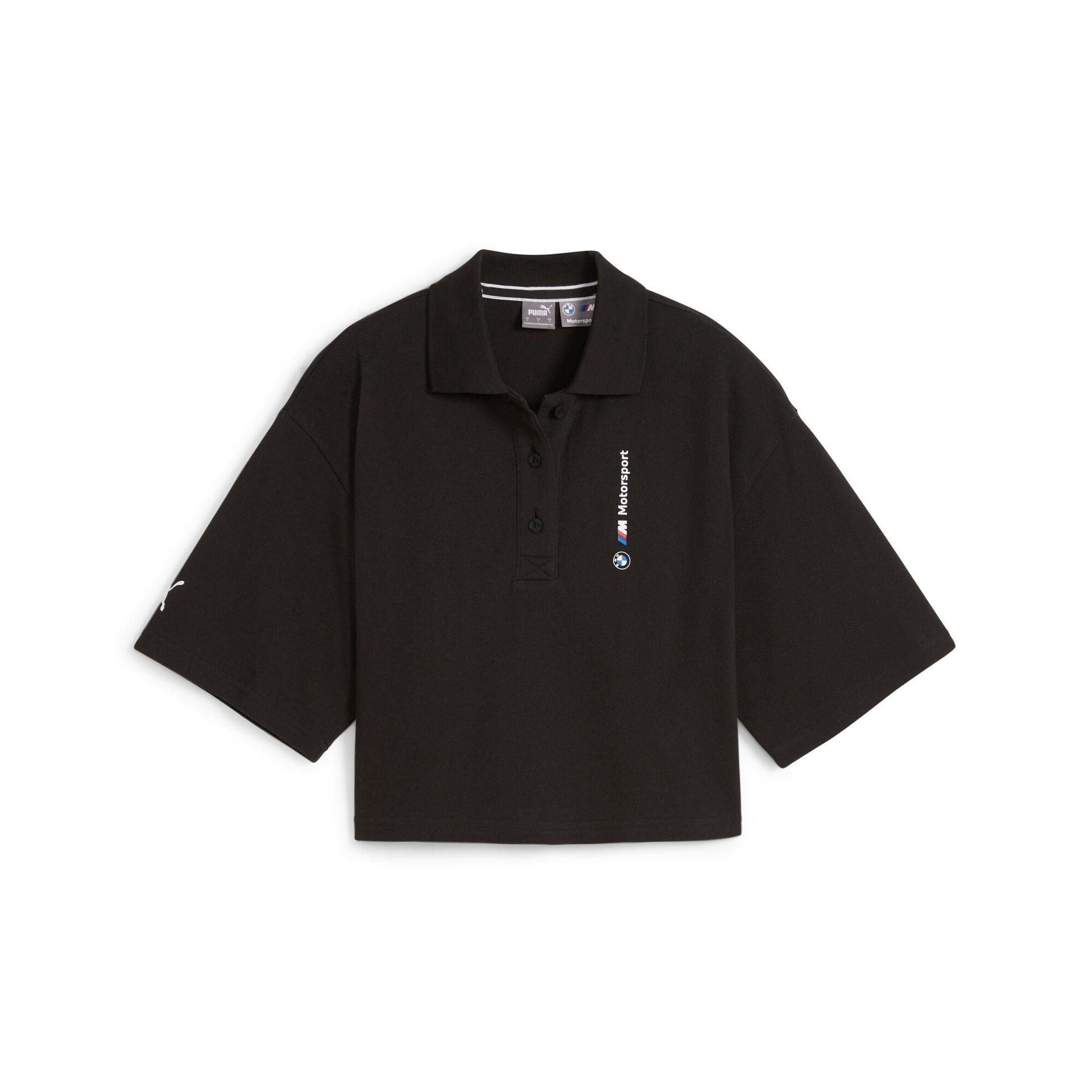 puma bmw m motorsport women's polo shirt in black