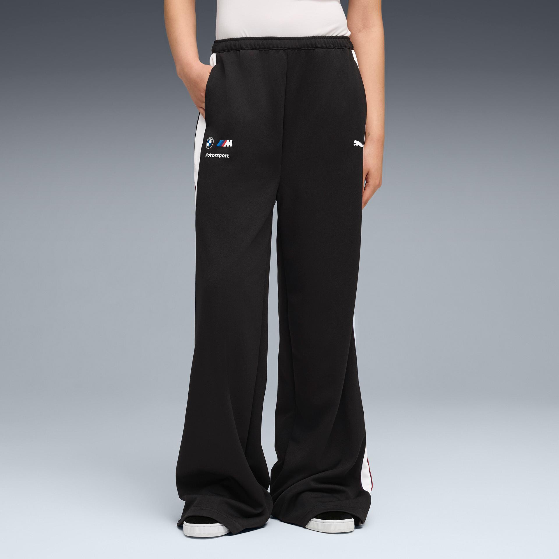 puma bmw m motorsport women's relaxed pants in black