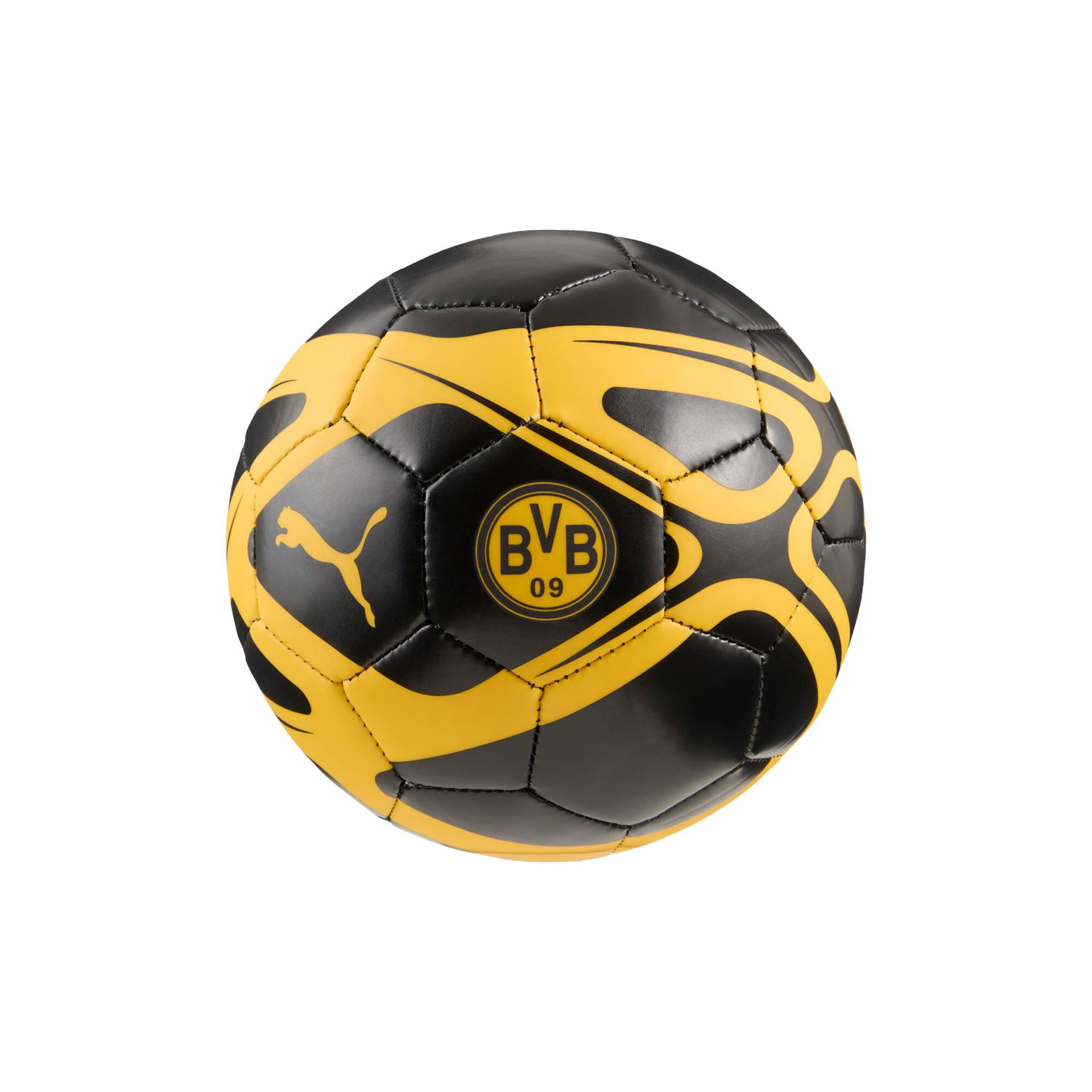 puma borussia dortmund mini soccer fan ball in black