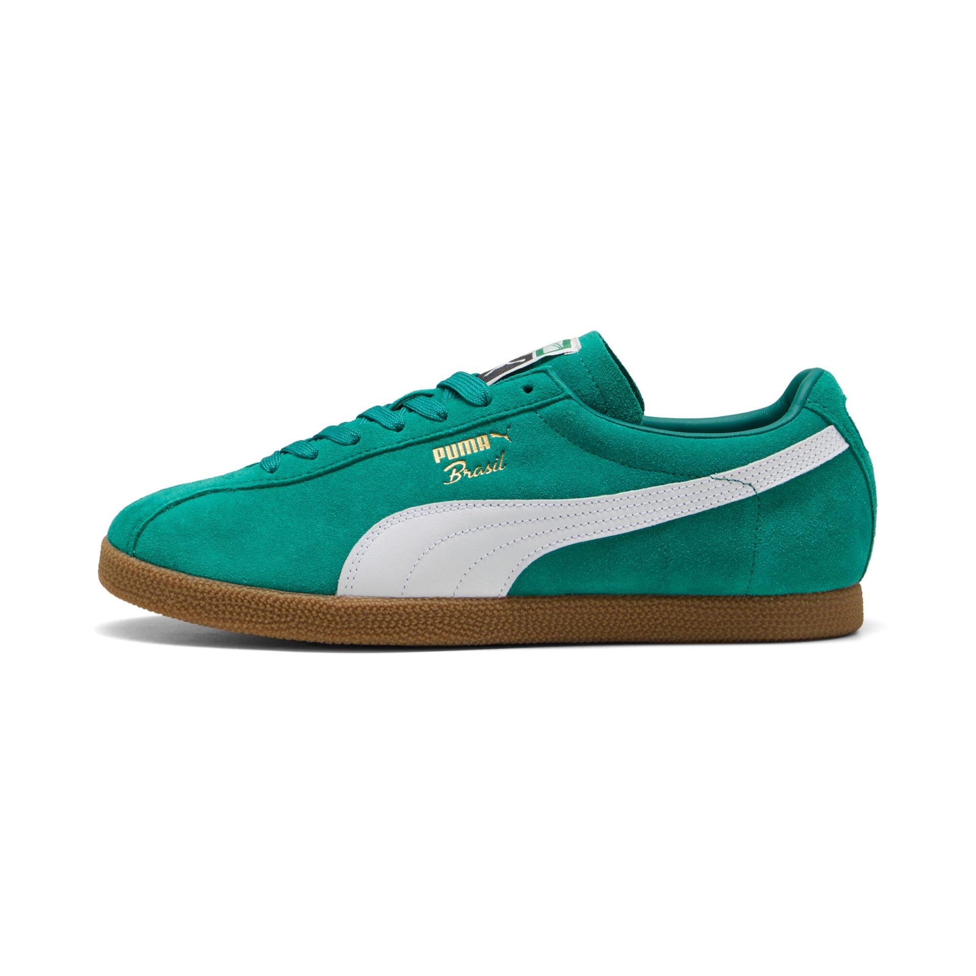 puma brasil sneakers in green, size 10
