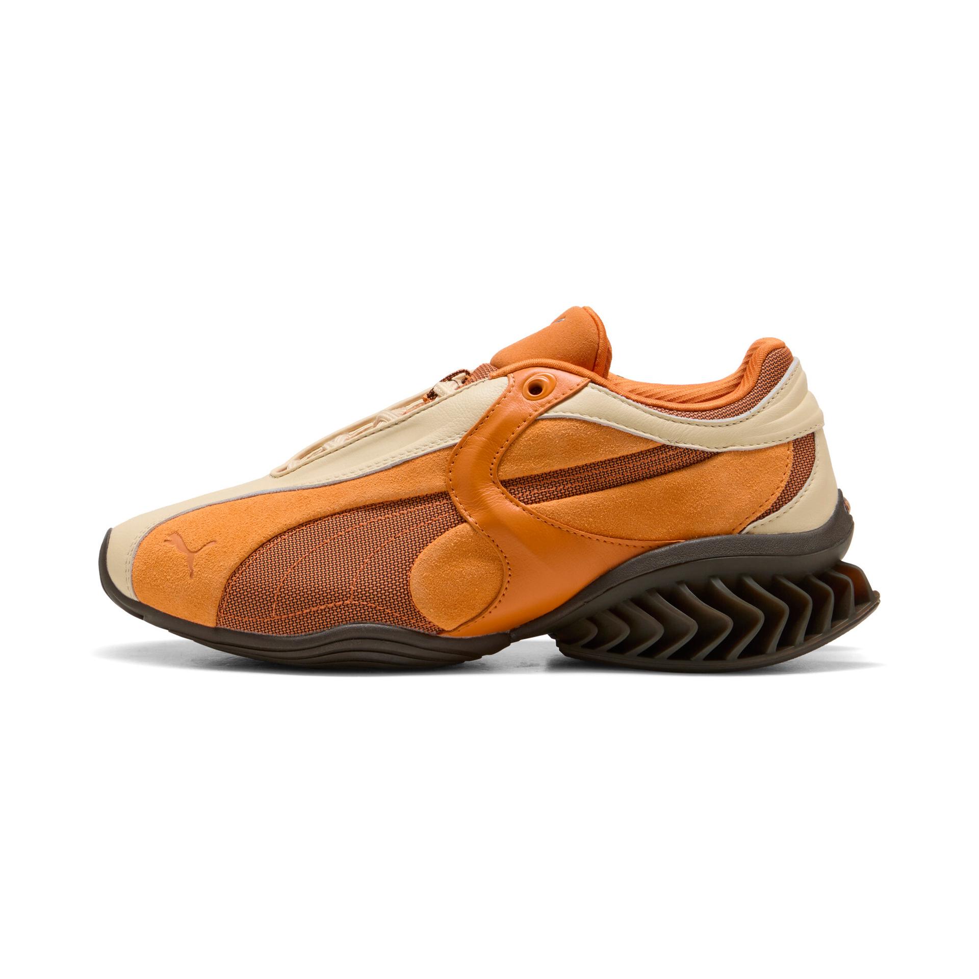 puma cell geo 1 sneakers in beige, size 8