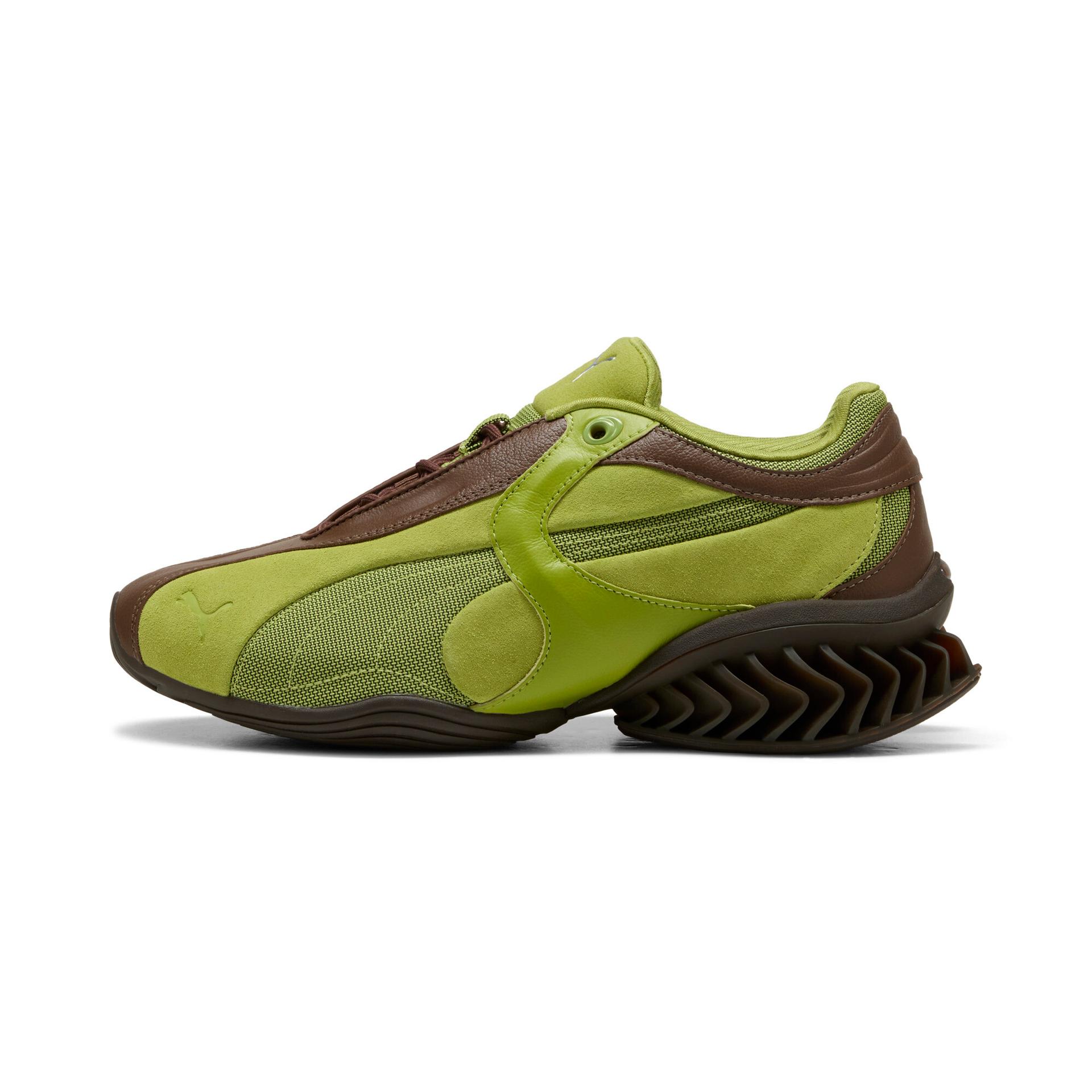 puma cell geo 1 sneakers in brown, size 9.5